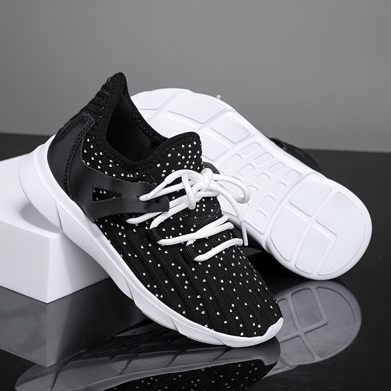 Boy's Breathable Non Slip Sneakers Lace Up Soft Sole Shoes