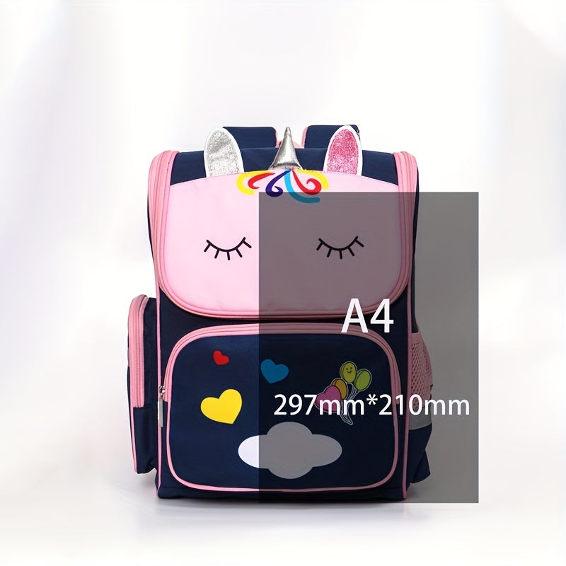 Unicorn School Bag for Kids with Protective Spine