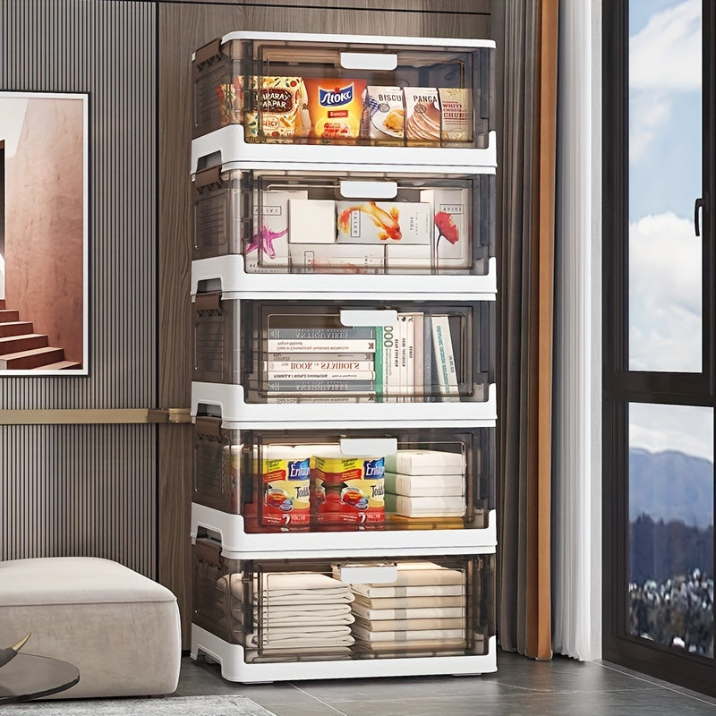 Foldable Storage Box Magnetic Suction for Clothes and Shoes