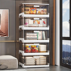 Foldable Storage Box Magnetic Suction for Clothes and Shoes