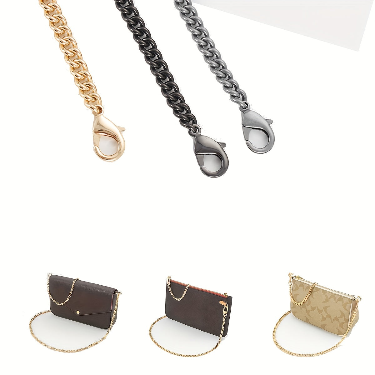 Metal Shoulder Bag Strap DIY Chain Replacement Travel Accessories