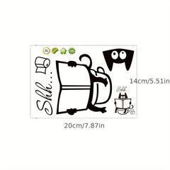 Cat Toilet Sticker Wall Sticker for Decoration