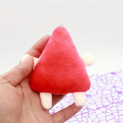 Cartoon Fruit Plush Keychain Strawberry Watermelon Carrot Charm Gift Pendant