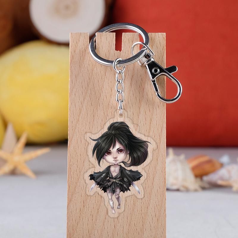 Anime Cartoon Figures Keychain Toys Double Sided Acrylic Keyring