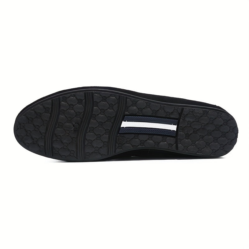 Men's Comfy Slip On Loafer Shoes Casual Anti skid Flat Shoes For Office