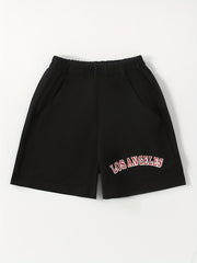 Toddler Boys Letter LOS ANGELES Graphic Shorts