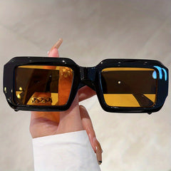 Retro Square Sunglasses Vintage 90s Sun Shades Glasses