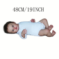 Adorable 17'' Soft Silicone Reborn Baby Doll with 3D Marble Texture Skin