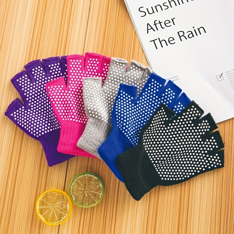 Breathable Half Finger Yoga Gloves for Fitness Training