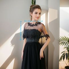 Women's Lace Shawl Floral Cape for Formal Attire