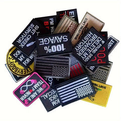 20pcs Random Hook Loop Patch Morale Patch For Backpack Clothing Jacket