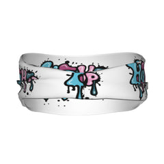Hip Hop Graffiti Sports Headband Sweat Wicking Breathable Polyester