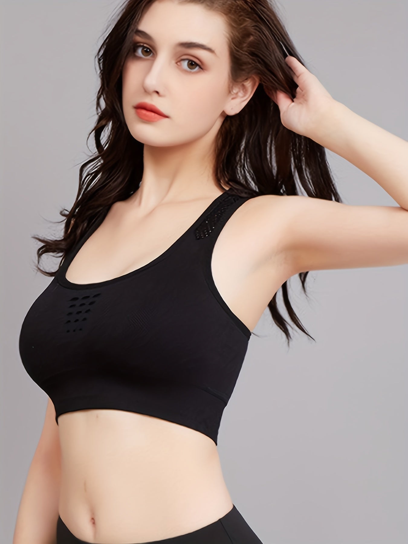 Racerback Wireless Sports Bra Yoga Tank Bra