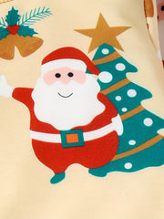 Boys Christmas Set Santa Claus Print Top & Casual Pants