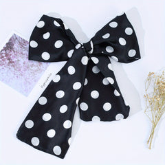 Polka Dot Printed Skinny Scarf Block Long Ribbon Necktie Twilly Scarf