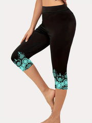 High Waist Cropped Leggings Skinny Casual Leggings