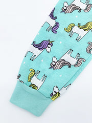 Toddler Girls' Unicorn Printed Pajamas Set