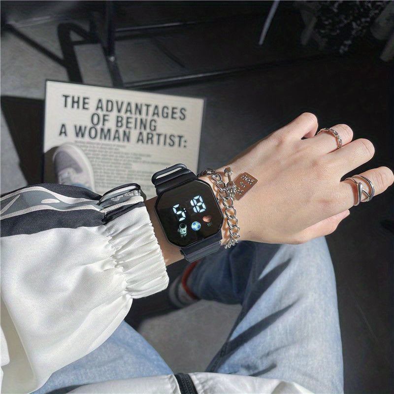 LED Electronic Watch Men's And Women's Students Casual Sports Kids Watch