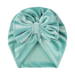 Velvet Bow Cap for Baby Girls - Holiday Party Photography Props