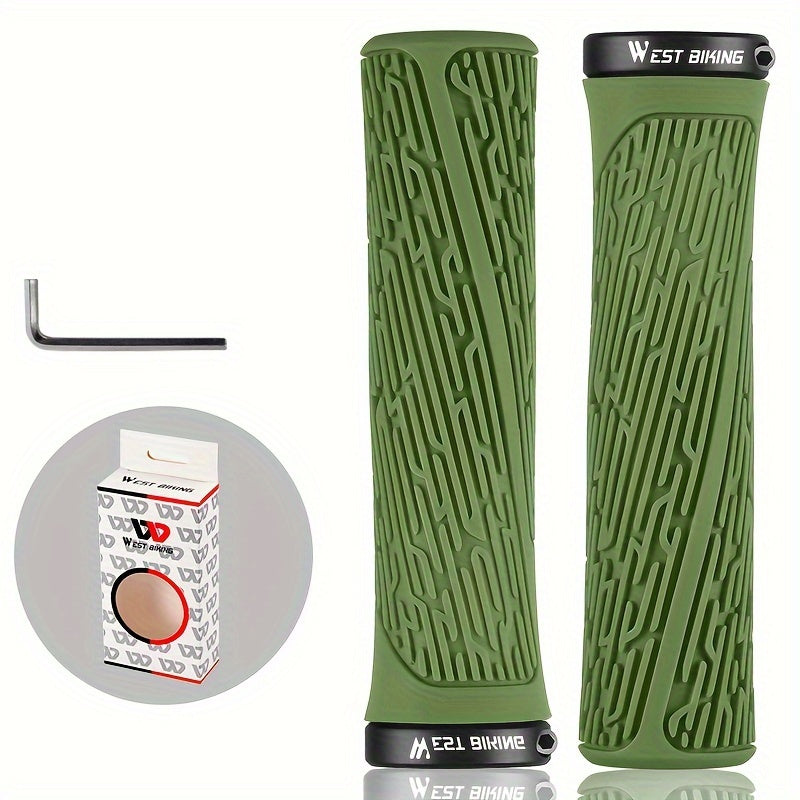 Silicone Bike Handlebar Grip Anti-skid Shock Absorption Cover