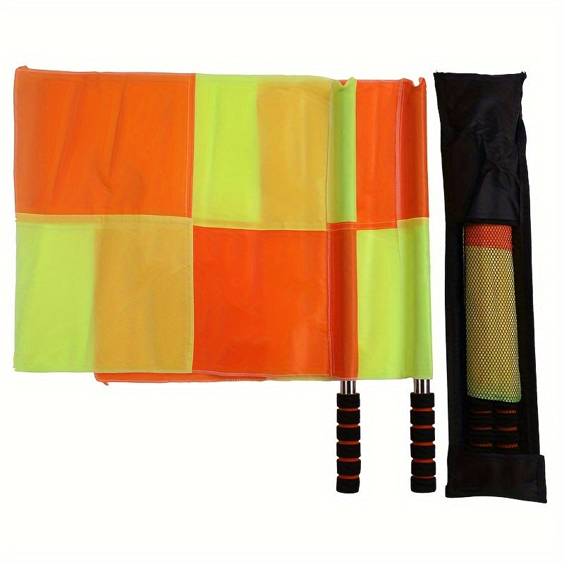 2pcs Football Referee Flag Railway Signal Flag