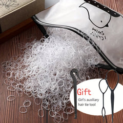 1000pcs Candy Girl's Hair Braider Rubber Band Remover