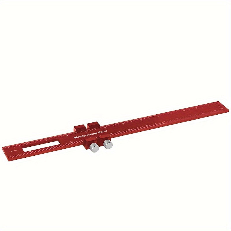 Precision Pocket Ruler For Woodworking Inch Metric T Score Square Ruler