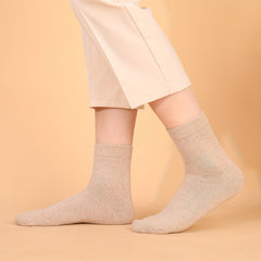 5 Pairs Soft Crew Socks Women's Stockings