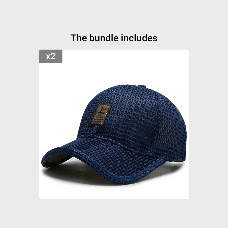 Breathable Men's Baseball Cap Adjustable Sun Protective