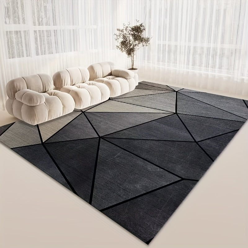Geometric Printed Floor Rug Soft Non-slip Carpet