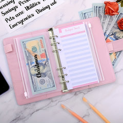 Budget Binder Zipper Envelopes Cash Envelopes For Budgeting A6 Planner