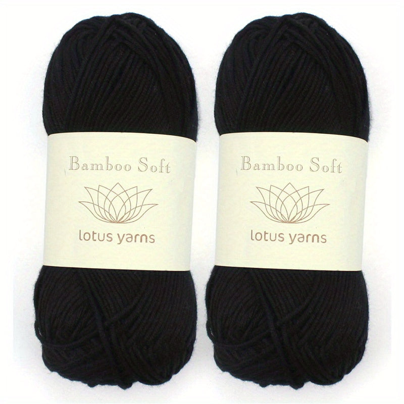 2pcs 50g Lotus Yarns Bamboo Soft Yarn Hand Knitting Yarn Baby Craft DIY