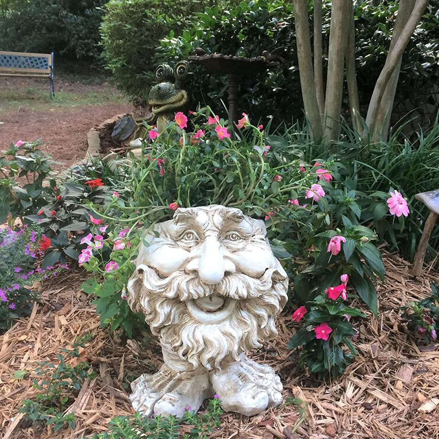 Head Planter Face Flower Pots Resin Head Plan