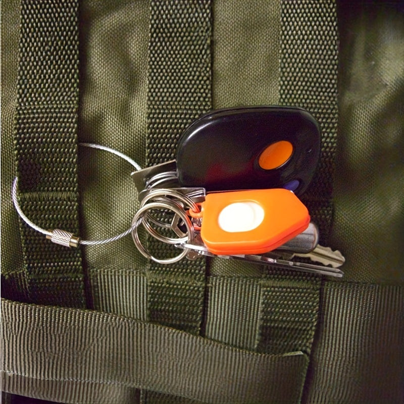 10/20pcs Key Ring Rubber coated Wire Lock Buckle Accessory