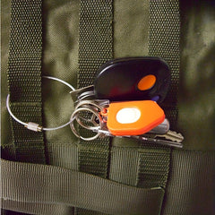 10/20pcs Key Ring Rubber coated Wire Lock Buckle Accessory