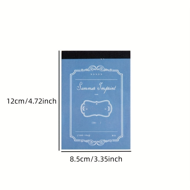 50 Sheets Non-Adhesive Decorative Material Paper Notepad Guestbook Memo