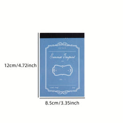 50 Sheets Non-Adhesive Decorative Material Paper Notepad Guestbook Memo