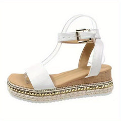 Women's Platform Espadrilles Wedge Sandals Anti Skid Shoes