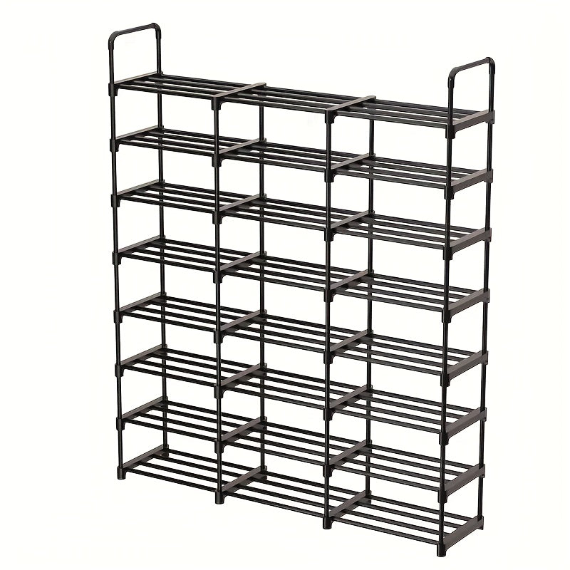 8 Layer Stackable Shoe Storage Rack, Detachable and Expandable