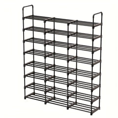 8 Layer Stackable Shoe Storage Rack, Detachable and Expandable