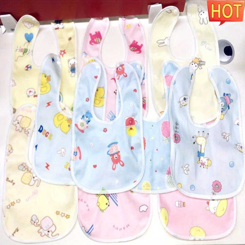 10pcs Newborn Baby Cotton Gauze Bibs Boys Girls Burp Cloths Scarf