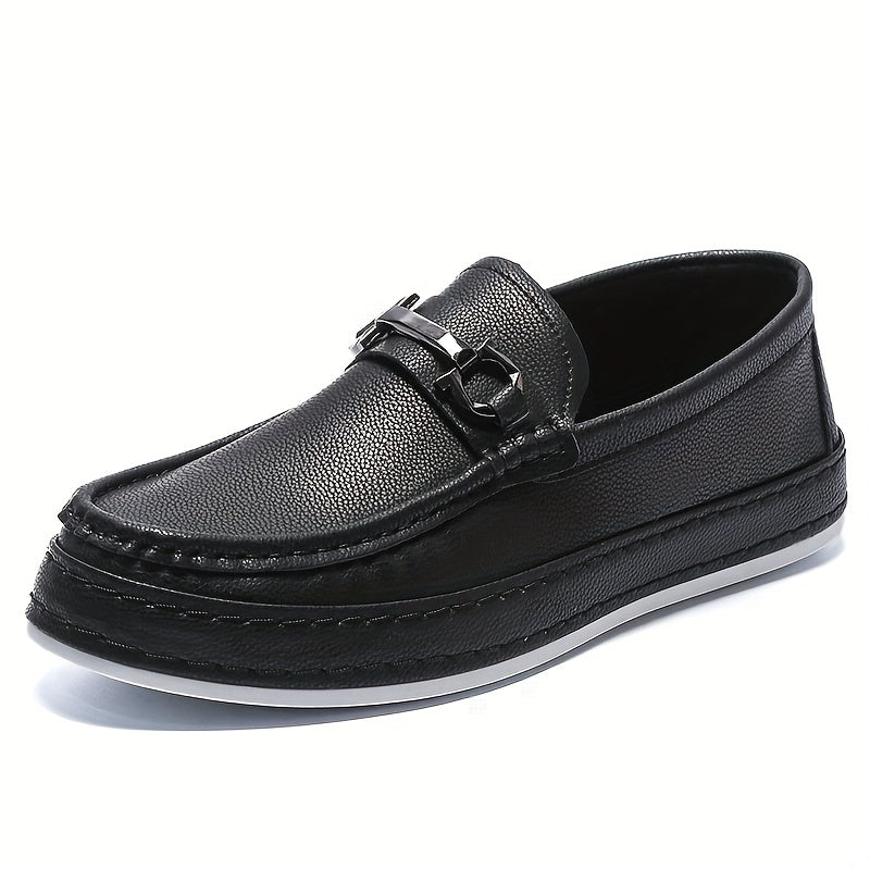 Men's Bit Loafer Shoes Casual Comfy Slip On Flat Shoes