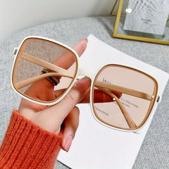 Oversized Square Sunglasses Ombre Lens UV400