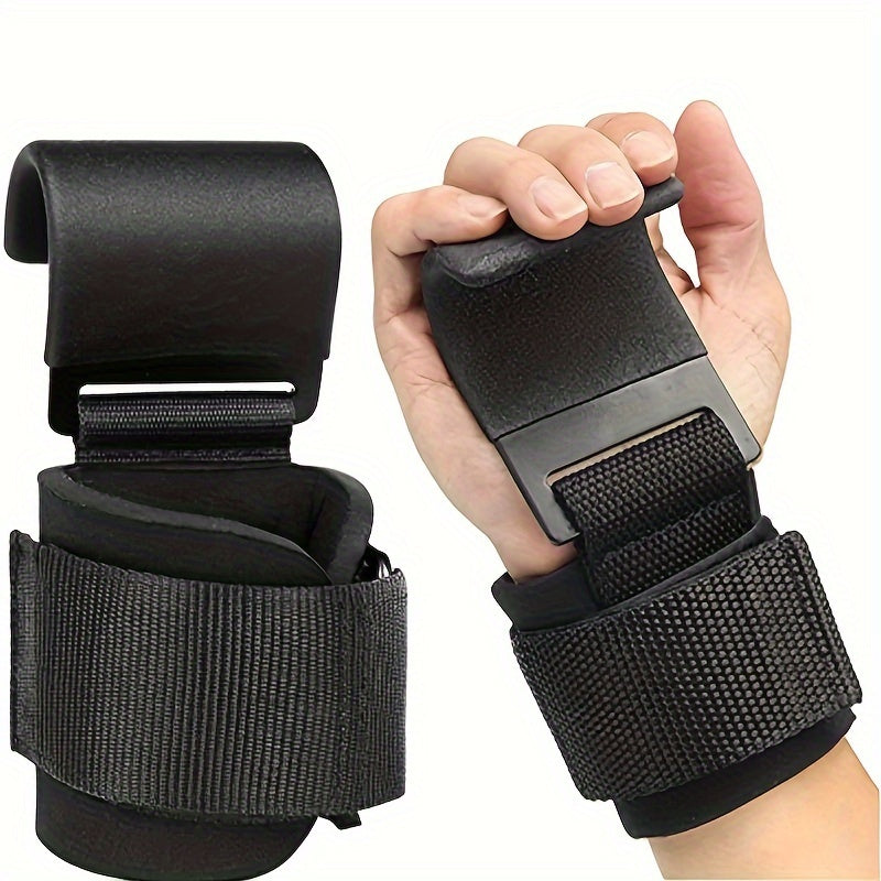 2pcs Wristband Hooks for Fitness Weightlifting Pull Up