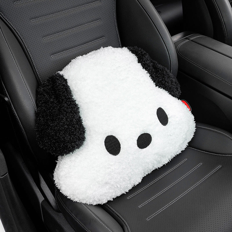 Cartoon Dog Headrest Pillow Neck & Back Support for Car