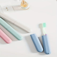 Portable Toothbrush Storage Box with Lid, Travel Essential