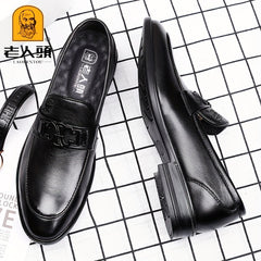 Men's Leather Horsebit Loafer Shoes Non Slip Casual Wear Resistant