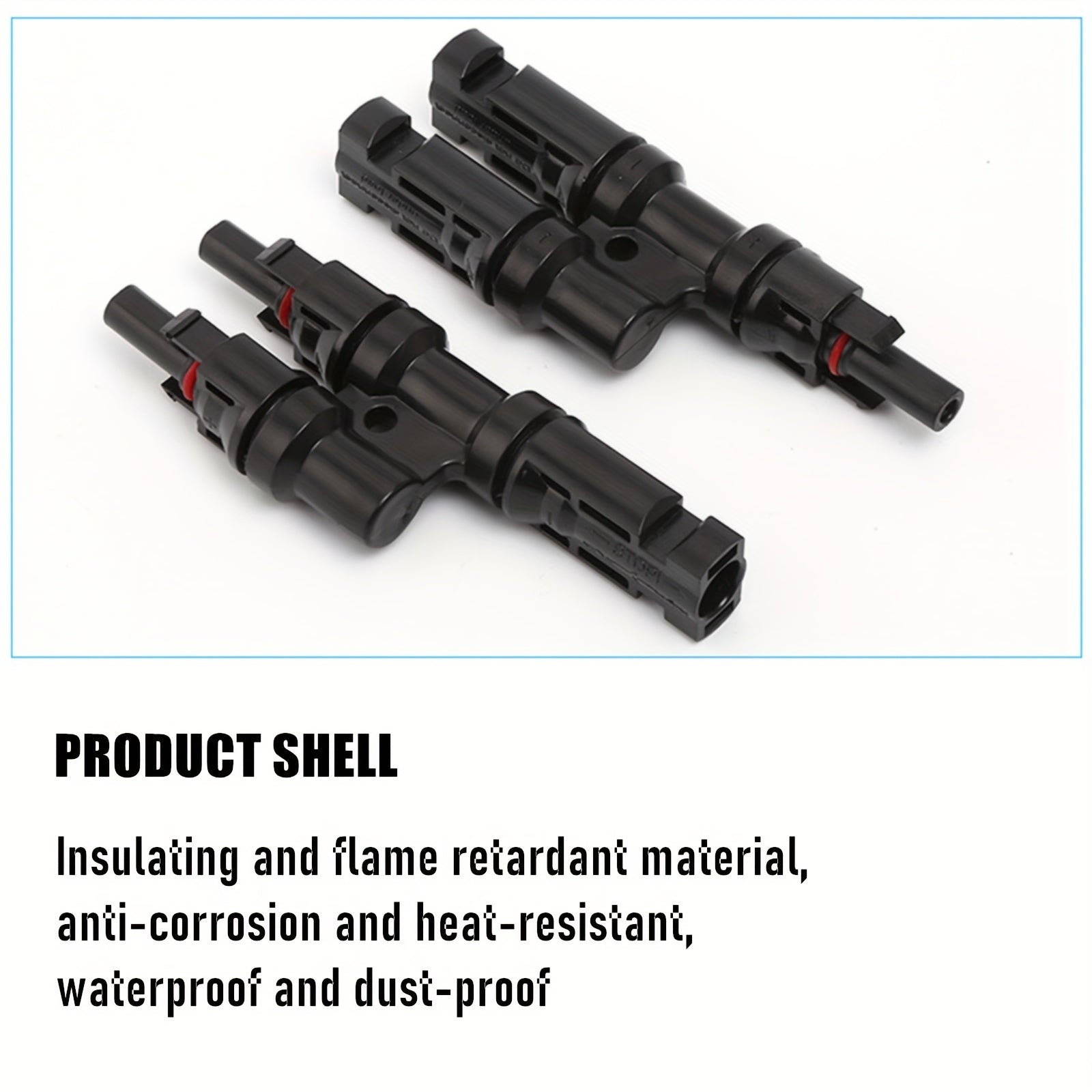 MC4 Solar Connectors T Branch Adapter Cable Plug Kit