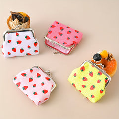 Kids Strawberry Cherry Coin Purse Mini Bag for Girls