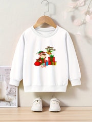 OERYUI Girl Christmas Sweatshirt Crew Neck Long Sleeve Kids